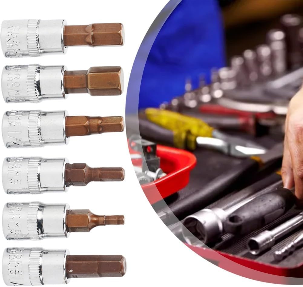 ya 14 9.20 baidi 6pcs 1/4 Inch Screwdriver Bit Socket Set Hex Screw Driver Bits Tools H3-H8-1