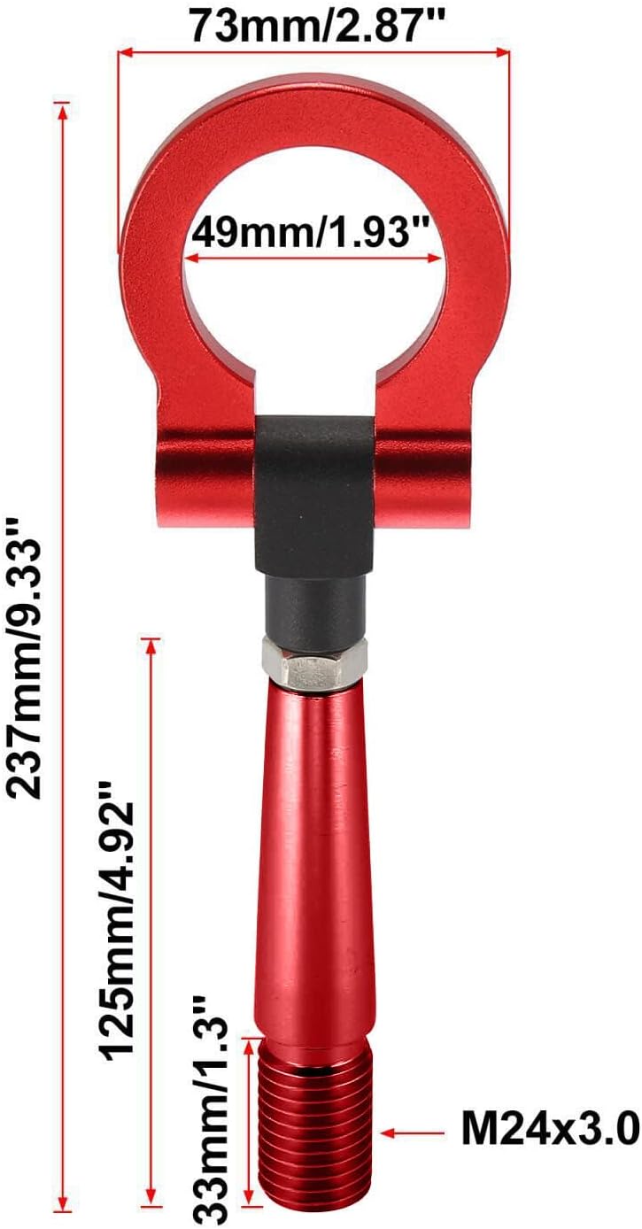 ya 4 8.8.2 Rear Bumper Towing Eye Towing Hook Suitable for Mitsubishi Lancer Evolution Evo