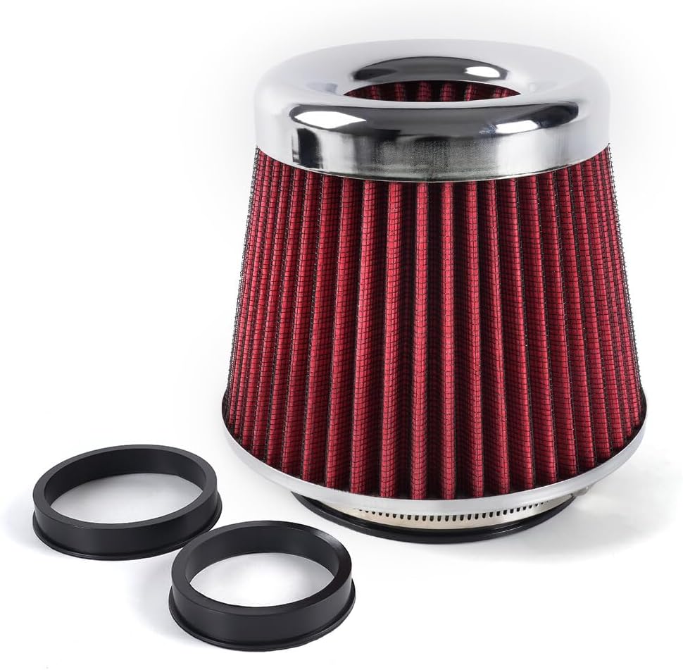 ya 13 9.15 baidi Red High Flow Per for MAN ce Cold Air Intake Air Filter 3/3.5/4 Inlet 5 Tall