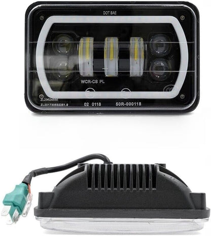 ya 7 8.24 baidi For American Motors Concord Eagle Spirit 4x6 LED Headlight Low Beam/High Beam DRL