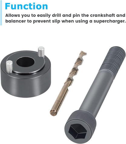 ya 6 8.14 Crankshaft damper drill bit fixing fixture tool crank pin kit suitable for LS1 LS2 LS3 LT1