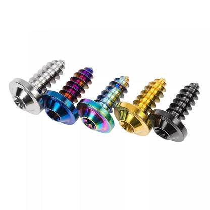 ya 16 10.20 baidi M4 M5 M6 Titanium Bolt Self Tapping Screws Torx Head 15 17 20 25mm Fastener 6pcs-1