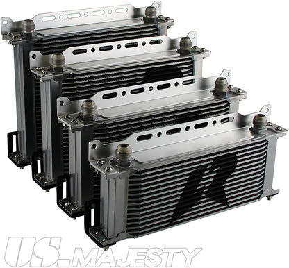 ya 12 10.8 baidi LR 30 Row AN10 Oil cooler w/Bracket+Filter Relocation Adapter Hose Kit Silver
