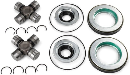 ya 4 8.8.2 for 2005-2014 for Ford F250 F350 4x4 Front Axle Seal and U Joint Kit Dana Super 60