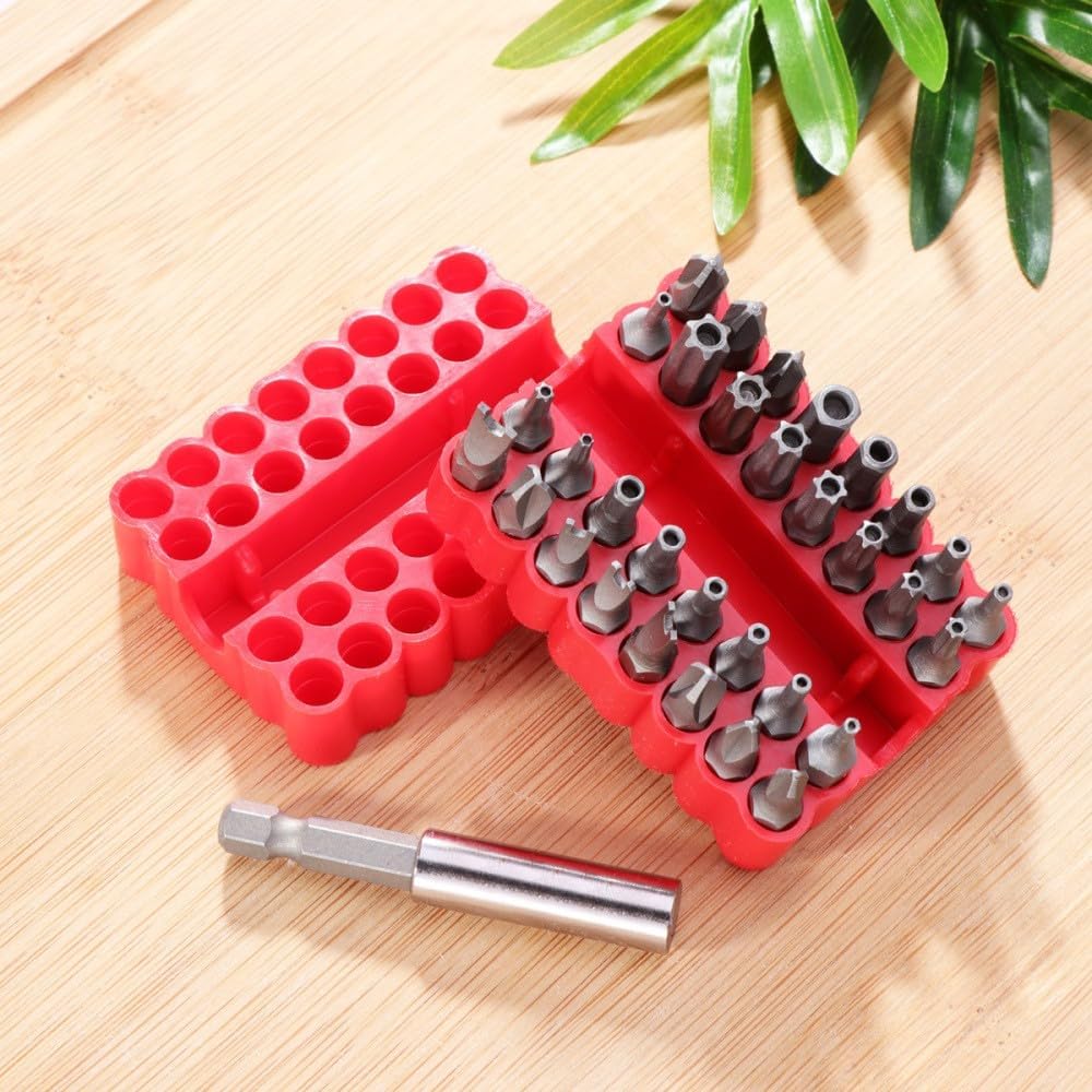 ya 26 10.21 baidi 33 Pcs Hexagon Bit Security Tamper Resistant Star Bits Screwdriver-2