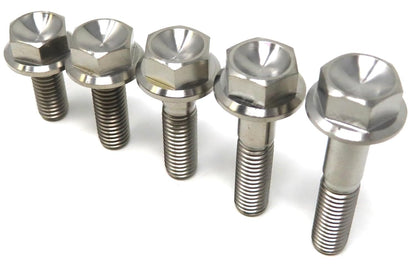 ya 16 10.20 baidi M8 Titanium Hex Head Flange Bolt Fastener (10,15,20,25,30,35,40,45,50,55,60 mm)-1