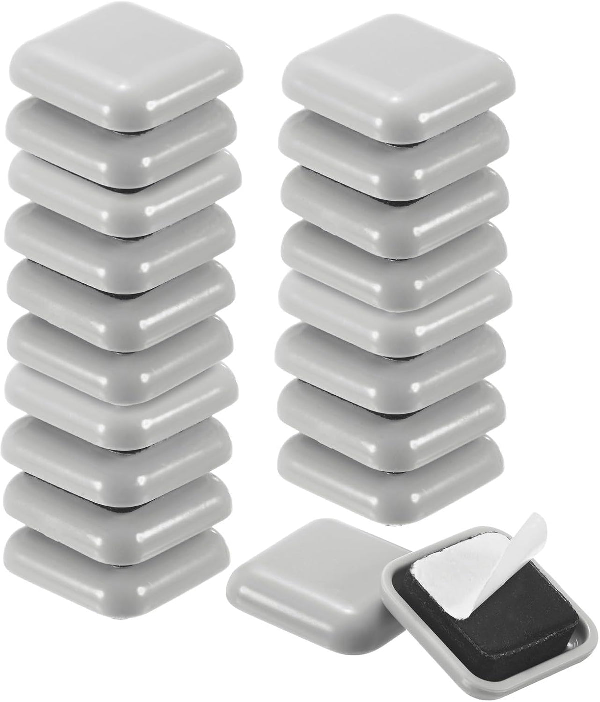 ya 26 10.21 baidi 20-Pack Furniture Sliders 1 Square Self-Adhesive Mover Glides Square [Beige]
