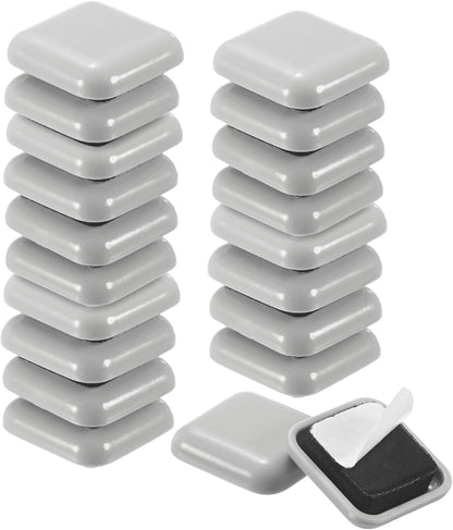 ya 26 10.21 baidi 20-Pack Furniture Sliders 1 Square Self-Adhesive Mover Glides Square [Beige]