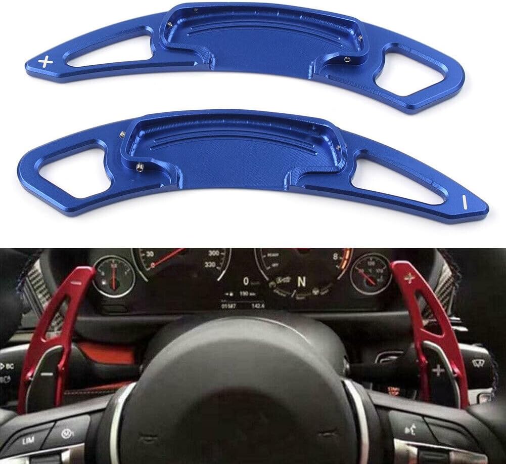 ya 5 8.24 baidi for Honda for Accord 2013-2019 Aluminum Blue DSG Paddle Shifters Extensions Trim