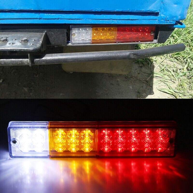 ya 4 8.8 2x 12V 20LED Car Truck Tail Light Indicator Turn Signal Reverse Brake Rear Light 