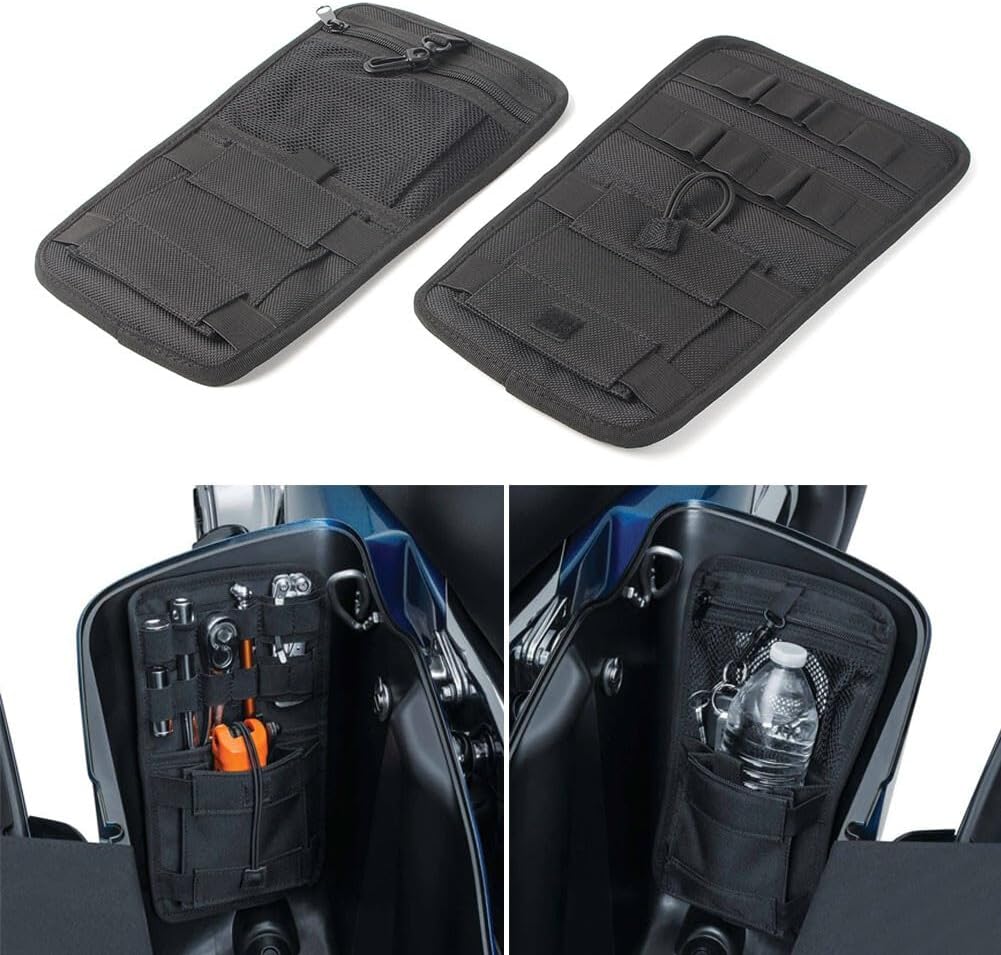 ya 11 9.14 baidiSaddlebag Organizer Hardbags Storage Fit for Harley Electra Road Glide Road King