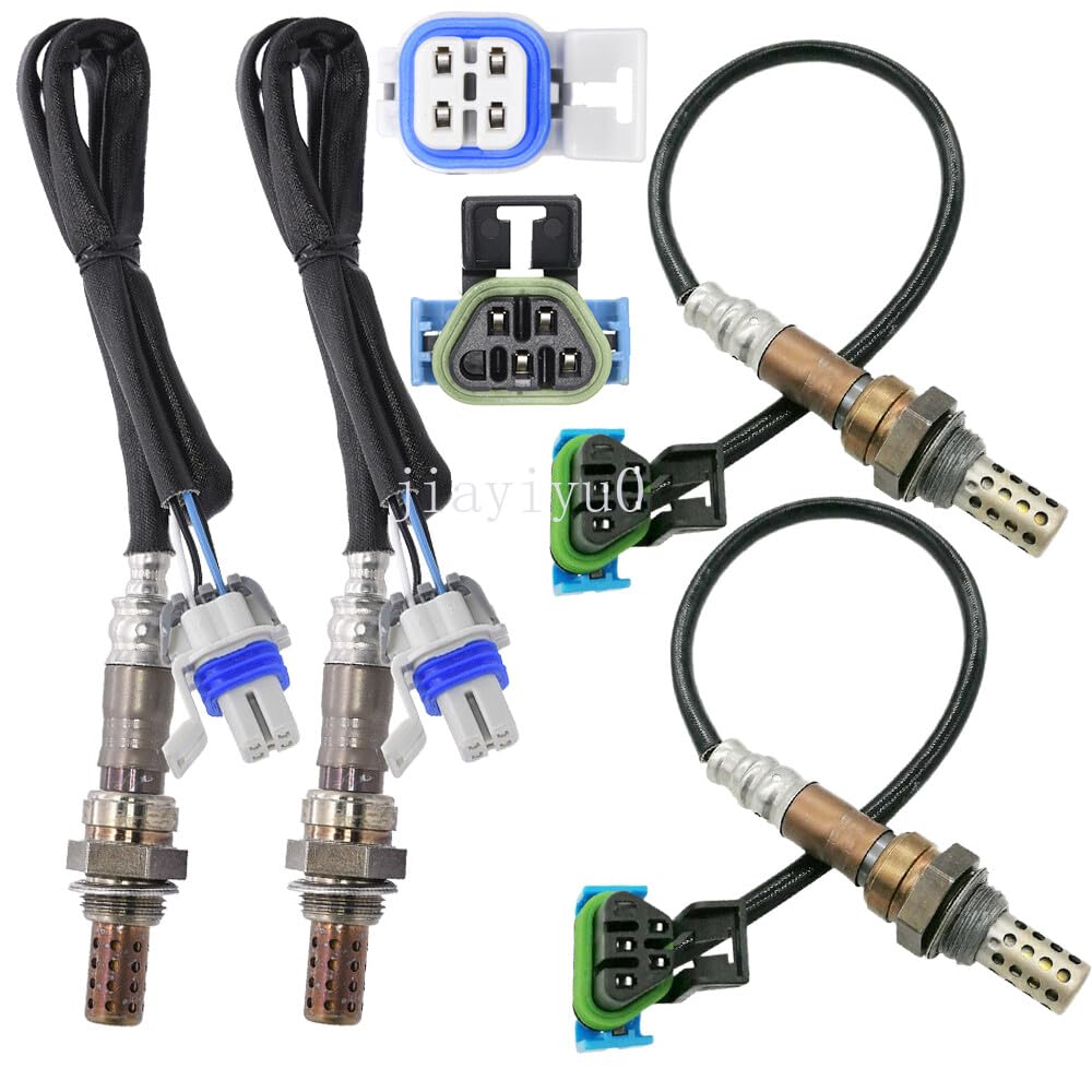 ya 4 8.8 for 2003-2006 Hummer H2 for Cadillac Escalade 6.0L 4pcs Oxygen O2 Sensor Upper+Lower