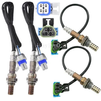 ya 4 8.8 for 2003-2006 Hummer H2 for Cadillac Escalade 6.0L 4pcs Oxygen O2 Sensor Upper+Lower