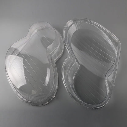 ya 9 10.24 Fits For 01-07 W203 C-Class 2Pcs Front Left & Right Side Headlight Cover Lens