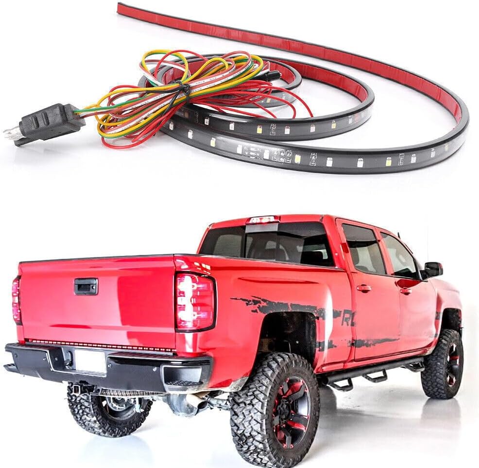ya 7 8.24 baidi 60 Tailgate LED Light Brake Turn Signal Stop Tail Strip Lamp for Jeep s Truck US