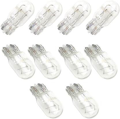 ya 4 8.14 10x T20 7443 W21/5W R580 DRL Turn Signal Stop Brake Tail Light Bulbs av @