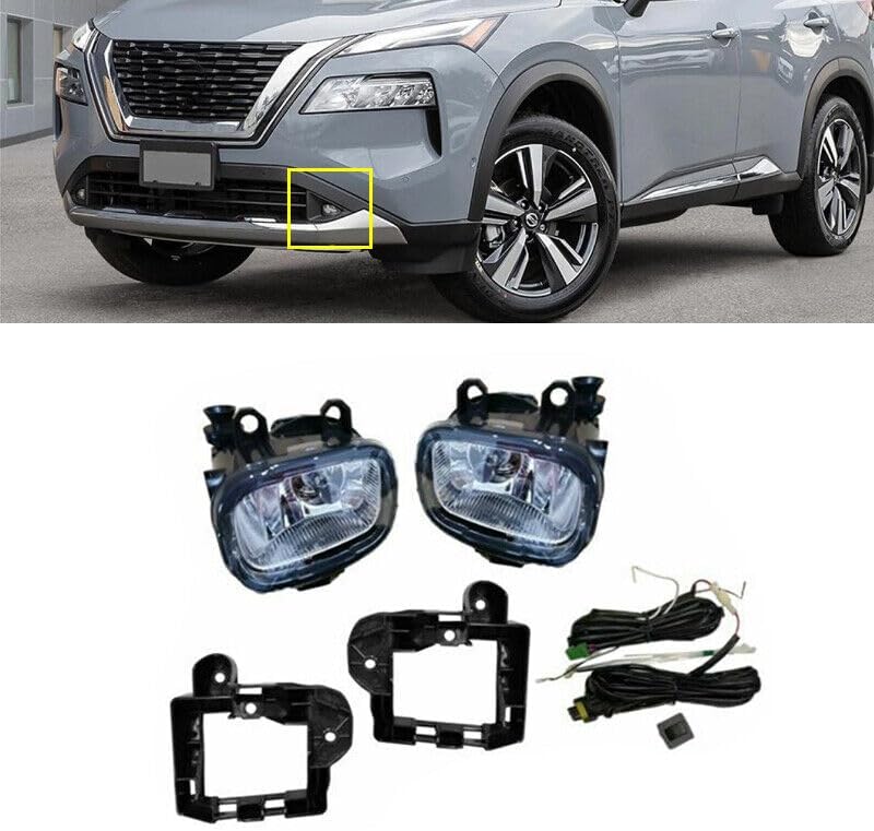 ya 2 8.15 1 set of front bumper fog light signal light strip line suitable for Nissan Rogue 2021-2023