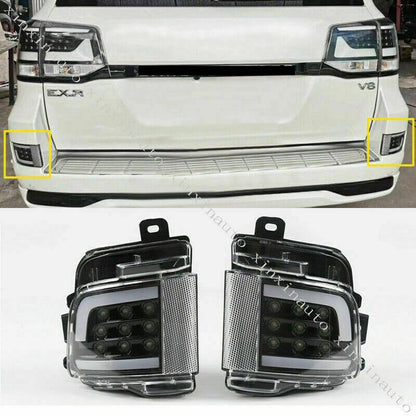 ya 3 8.24 baidi Pack Black LED Rear Fog Light Brake Backup for Toyota Land Cruiser LC200 2016-21