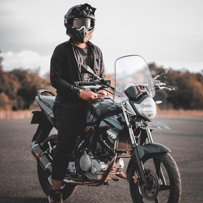 ya 2 8.15 Motorcycle Windshield Glass Clear Windscreen Protector 41 x 32 x 37 cm