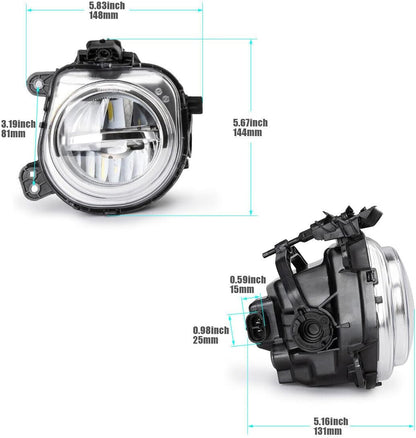 ya 10 9.16 zhengce for BMW SUV X3 F25 X4 F26 X5 F15 F85 X6 F16 Front LED Fog Lights Lamp Left