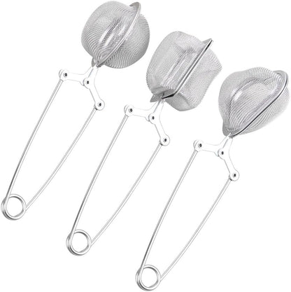 ya 14 9.20 baidi 3pcs Stainless Steel Square Net Heart Shape Net Ball Net Mesh Tea Filter Long-1