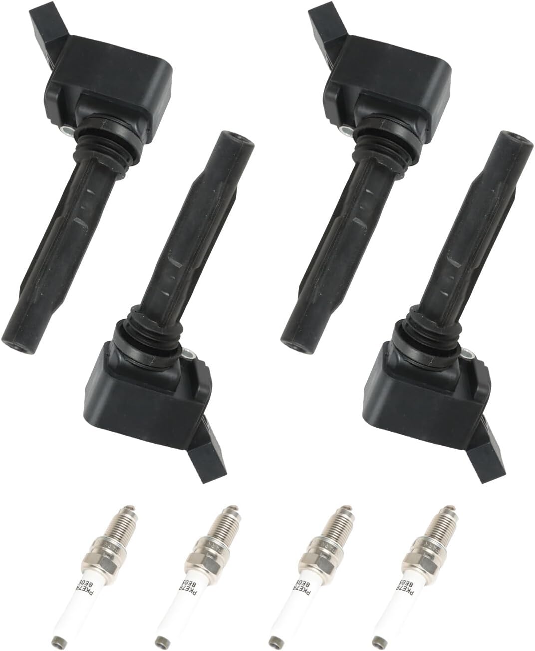 ya 9 10.24 4pcs Ignition Coils & Iridium Spark Plug Kit for VW for JETTA for Audi 2016-2018