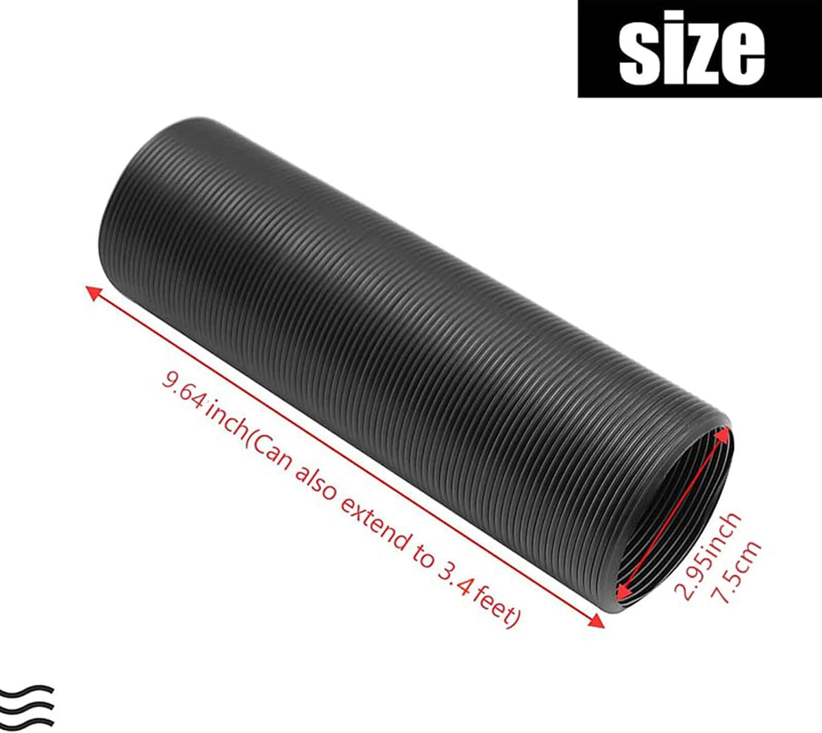 ya 4 8.10 3 Cold Air Inlet Duct Intake Hose Ducting Feed Pipe Flexible Air Filter Pipe