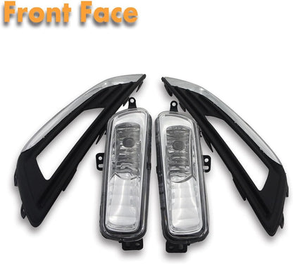 ya 7 8.24 baidi Fog Light Driving Lamp Assembly L+R Kits w/Covers+Bulb for Ford Focus 2015 2016