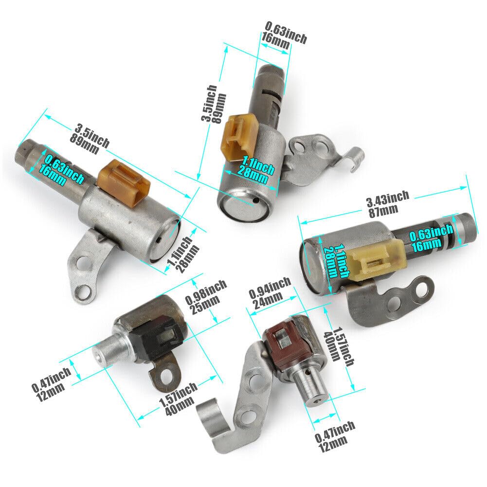 ya 6 8.14 5Pcs U140E/F U240E/F U241E Transmission Shift Solenoid for Toyota RAV4 for Lexus