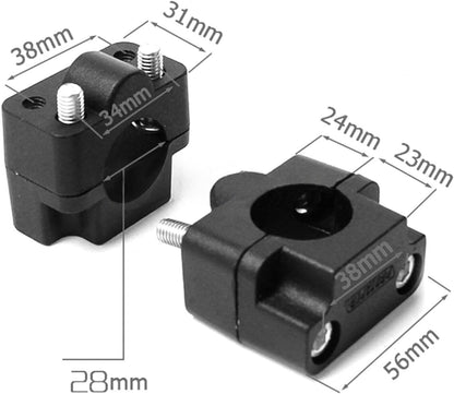 ya 6 8.24 baidi for ATV for Honda 450r 250r 300ex 400ex 1 1/8 inch Fat Handle Bar Clamp Tapered USA 