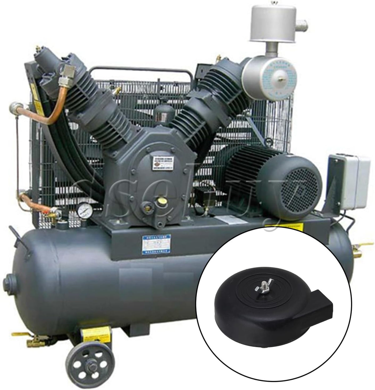 ya 26 10.21 baidi 2 Pieces Black Air Intake Filter Silencer Compressor Blower Pump 16mm Diameter