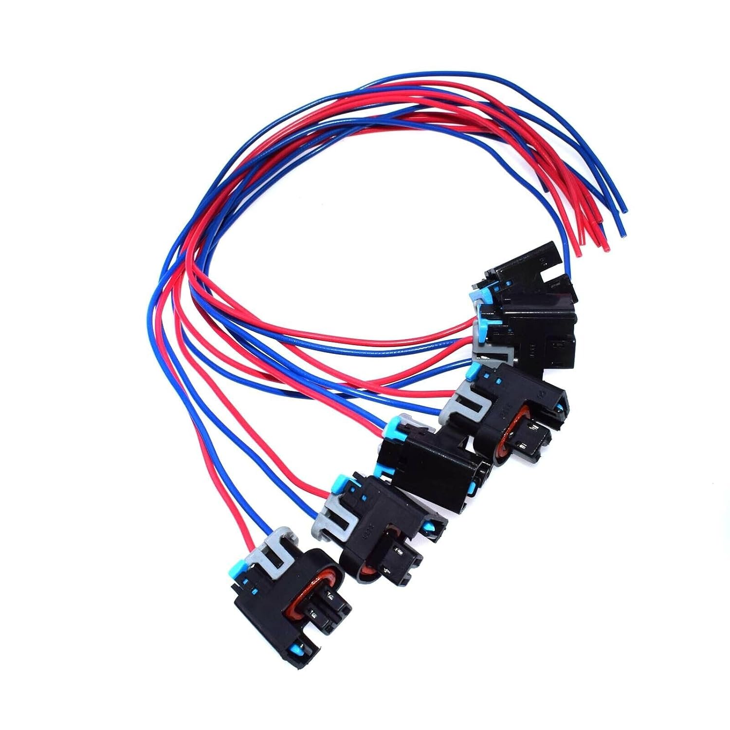 ya 2 8.15 6-Piece Wiring Harness Connector, bidirectional, Suitable for Universal for for Saturn Fuel Injector 575356 1P1575 PT2135