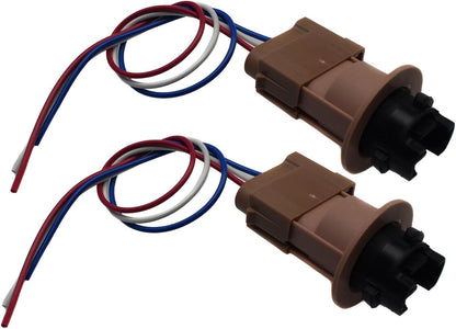 ya 4 8.10 2-piece set tail light brake light signal socket + wiring harness for Ford F-250 350