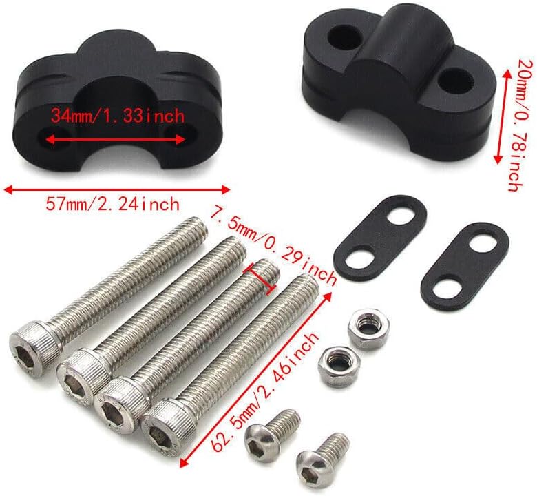 ya 13 9.15 baidi for Kawasaki Motorcycle Handle Bar Risers ZR900 Z900 2020