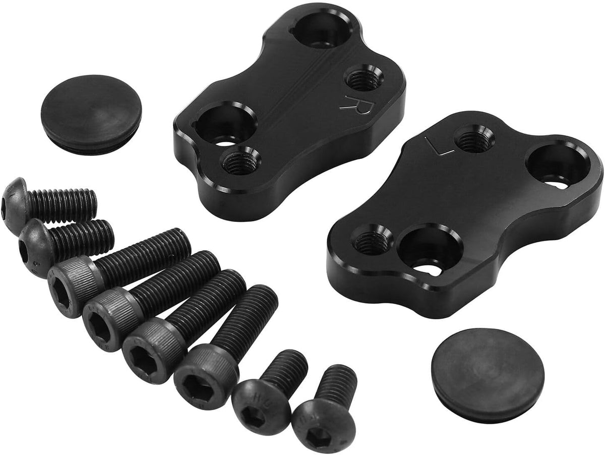 ya 13 9.15 baidi Motorcycle Adjustable Handlebar Risers Adapter BLK for Honda Goldwing GL1800 2018-20