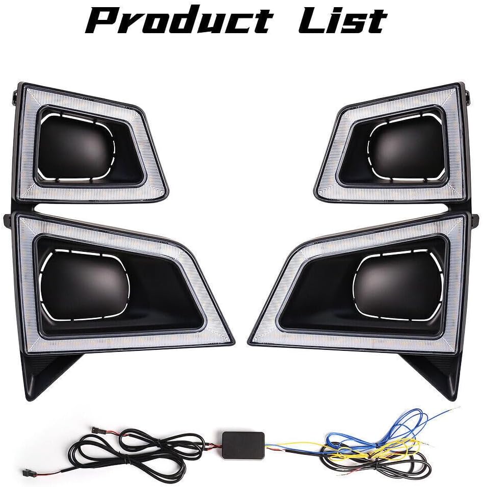 ya 2 8.15 A pair of LED daytime running lights DRL fog lights suitable for Isuzu D-max Dmax 2020 2021 2022