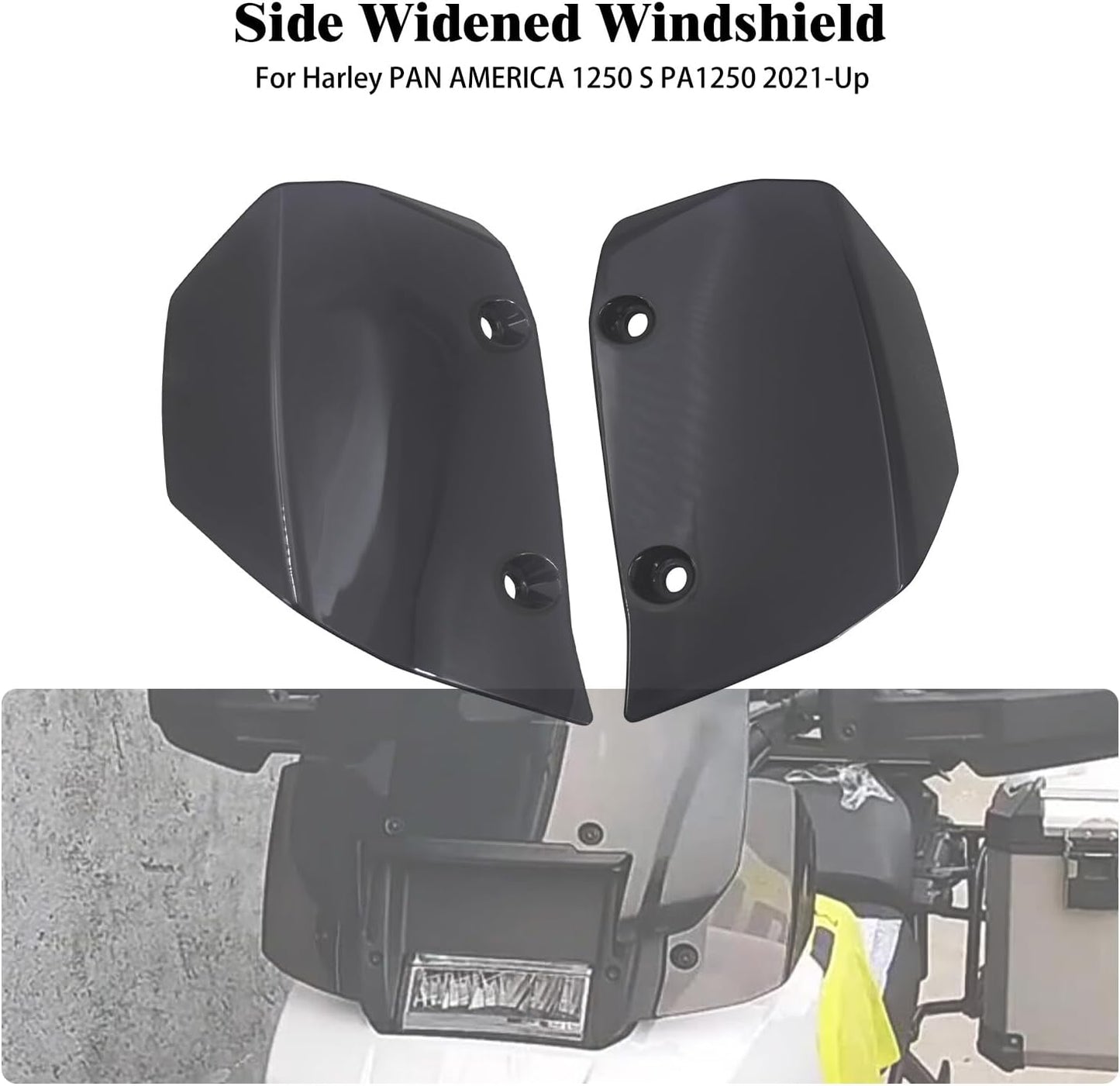 ya 7 8.24 baidi Side Windshield Extension Windscreen Fit for Harley Pan America 1250S 2021-2023