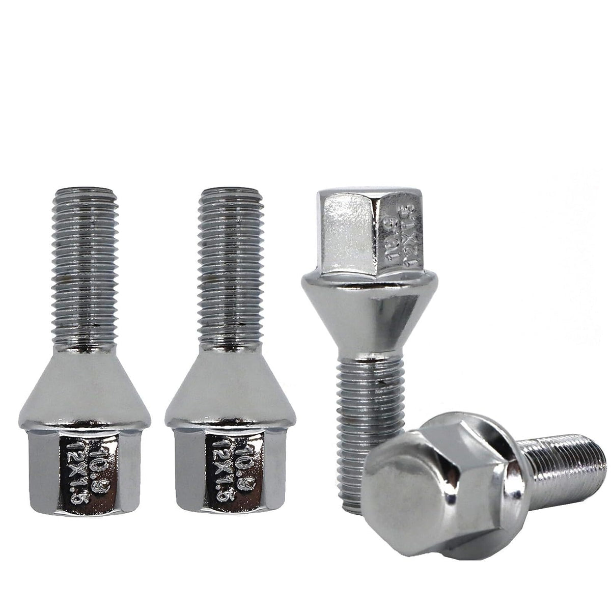 ya 10 9.16 baidi 4X Alloy Wheel Bolt Lug Nuts M12x1.5 for BMW 3-Series E21 E30 E36 E46 E90 E92 M3