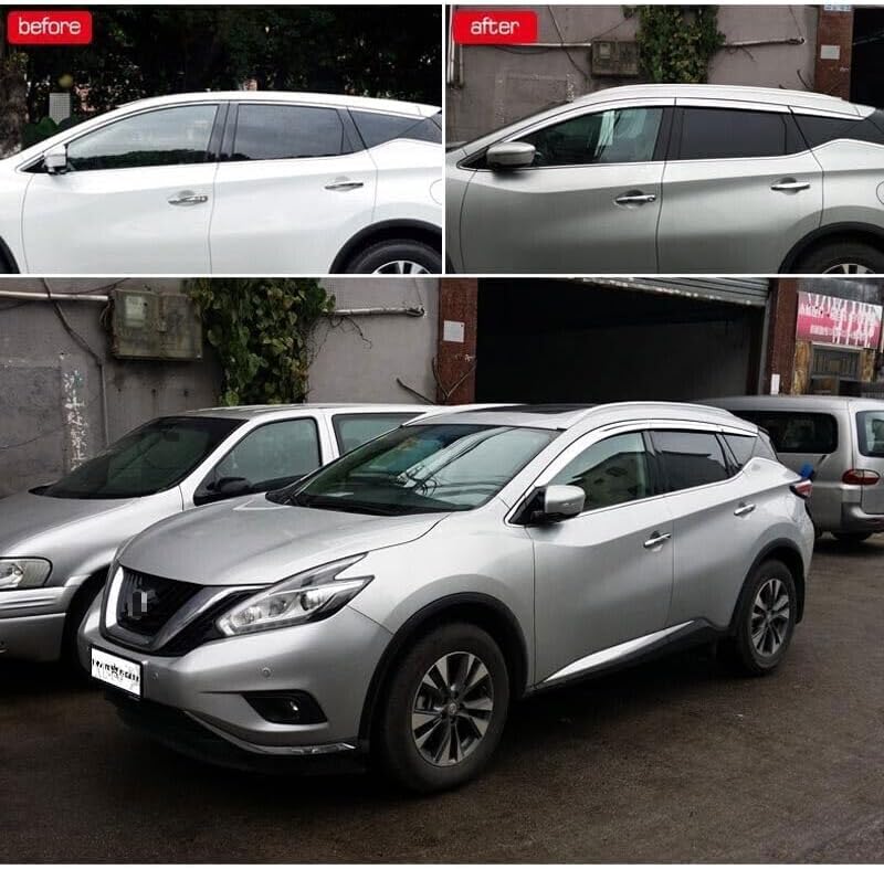 ya 5 8.24 baidi 2015-2022 for Nissan Murano Chrome Door Window Sunshade Sunshade Rain Cover