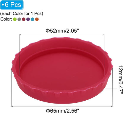 ya 14 9.20 baidi Silicone Soda Can Lids, 6Pcs Drink Cans Cover Red/Purple/Orange/n/Blue/Gray-1