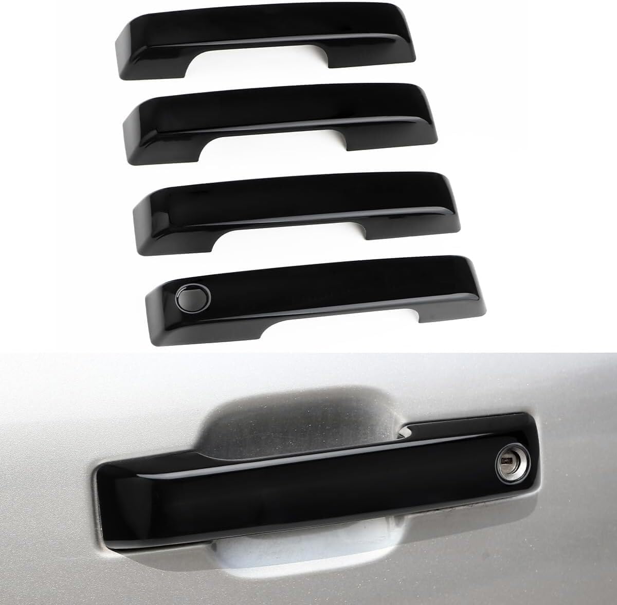 ya 10 9.16 baidi for 2021 2022 2023 2024 for Ford F150 Crew Cab Door Handle Covers No for Smart Key Holes
