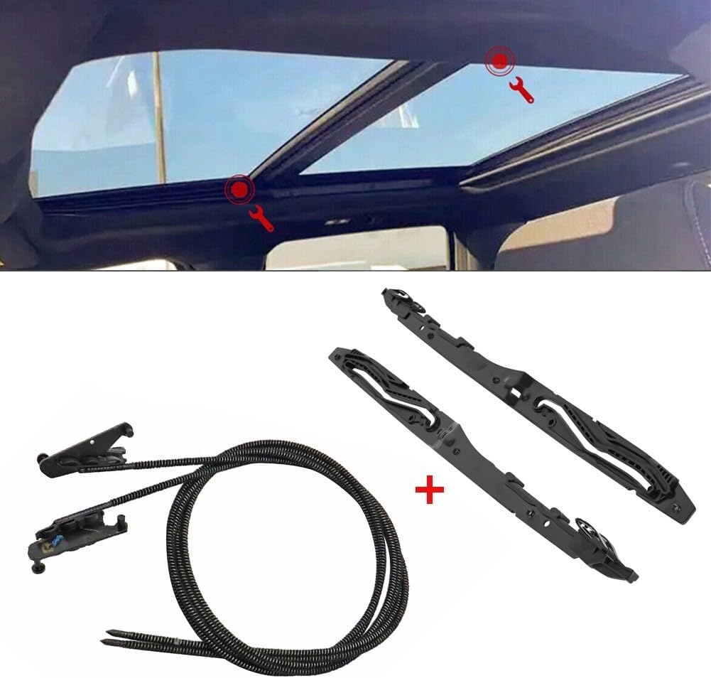 ya 5 8.10 Sunroof Glass Cables+Track Assembly for for Ford F150 15-20 for F250 F350 F450 17-19