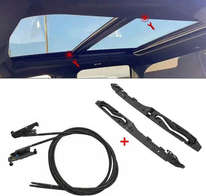 ya 5 8.10 Complete Sunroof Replacement Kit with Glass Cables+Track Assembly for for Ford F150