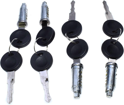 ya 2 8.15 4 Sets of Door Lock Cylinder Barrels and Keys for VW Transporter T4 Eurovan