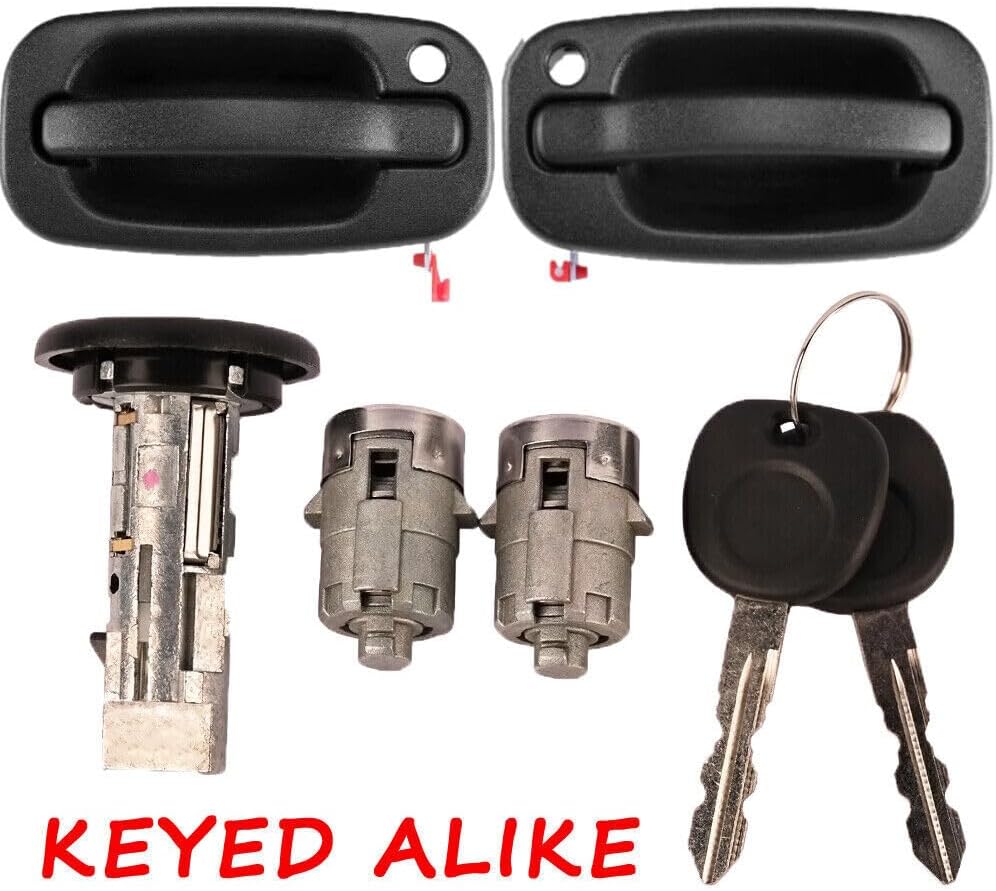 ya 11 9.14 baidi15298924 Exterior Door Handle Lock Kits for GM for Chevy for Silverado Tahoe 2001-2006