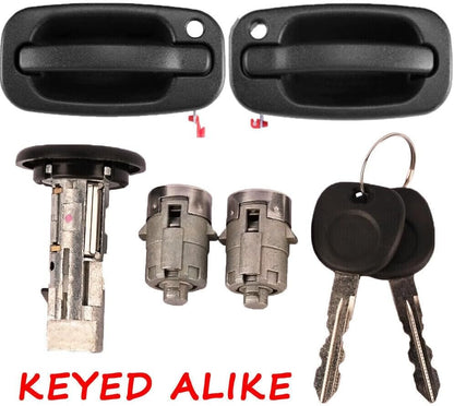 ya 11 9.14 baidi15298924 Exterior Door Handle Lock Kits for GM for Chevy for Silverado Tahoe 2001-2006