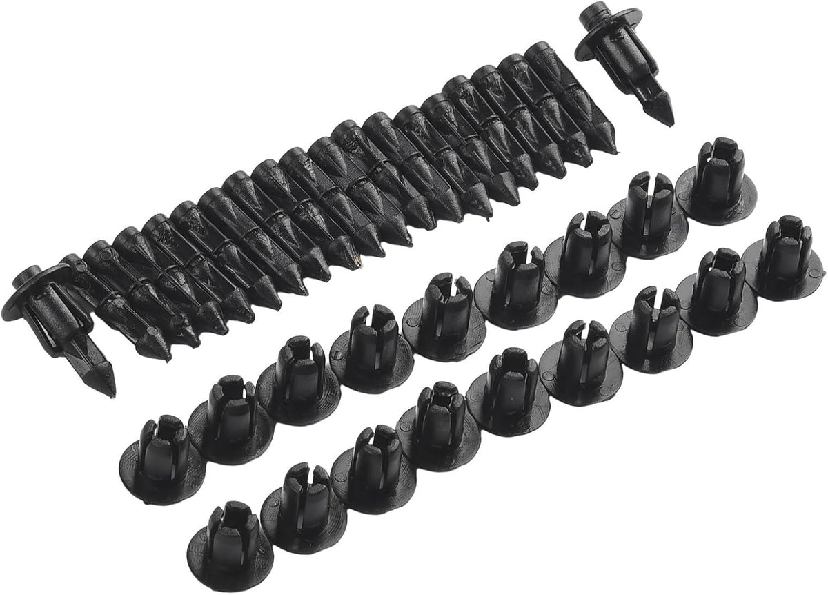ya 13 9.15 baidi 20*Panel Fastener Clips 6mm Bike Black Fairing For- for for Suzuki-Rivet