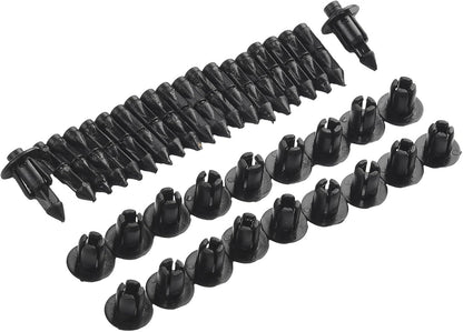 ya 13 9.15 baidi 20*Panel Fastener Clips 6mm Bike Black Fairing For- for for Suzuki-Rivet