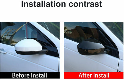 ya 11 9.14 baidiGlossy Black Side Mirror Cover Trim for Range Rover Evoque 2014-2021-