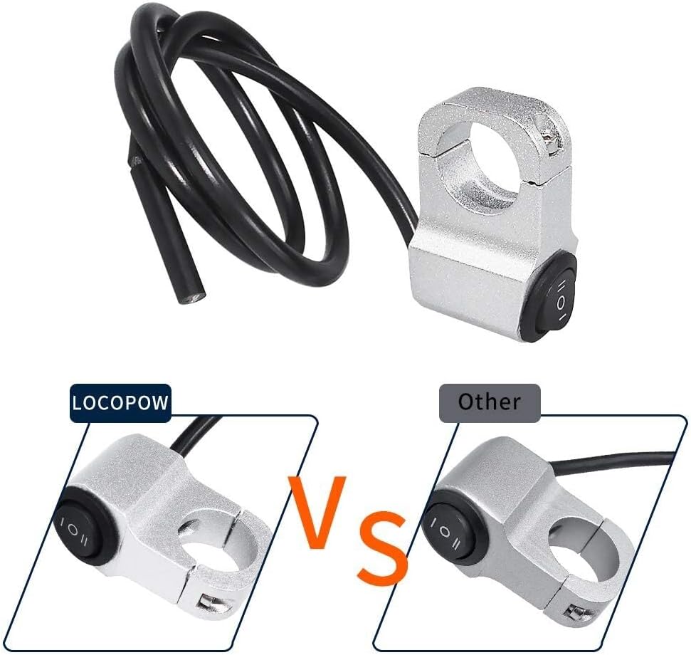 ya 4 8.24 baidi 7/8 Inch Motorcycle ATV On/Off/On Double Gear Handlebar Launcher Switch 12V 22mm